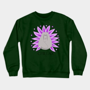 Funny zen cat Lulu. Art. Crewneck Sweatshirt